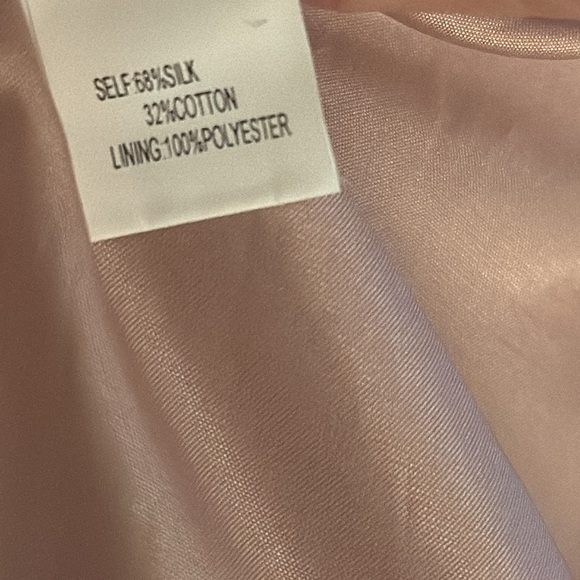 KAY UNGER Soft Pink Blazer Jacket Silk Cotton Size 4 Business Casual Work Party - Picture 7 of 7